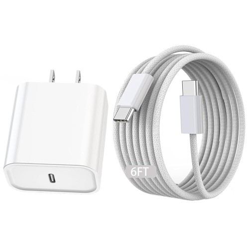 for iPhone 17 Charger, 20W USB C Fast Charging 6.6FT iPhone 16 Charger USB C Woven Cable Cord for iPhone 17/17 Air/17 Pro/17 Pro Max/16/16e/16 Pro/16 Pro Max/15/15 Plus/15 Pro/15 Pro Max/iPad/Air Pods for iPhone 17 Charger, 20W USB C Fast Charging 6.6FT iPhone 16 Charger USB C Woven Cable Cord for iPhone 17/17 Air/17 Pro/17 Pro Max/16/16e/16 Pro/16 Pro Max/15/15 Plus/15 Pro/15 Pro Max/iPad/Air Pods